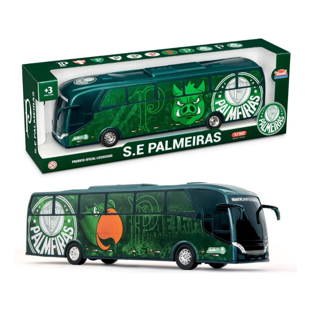 Ônibus Iveco Brinquedo Palmeiras Verdão Oficial Brinquedo Infantil