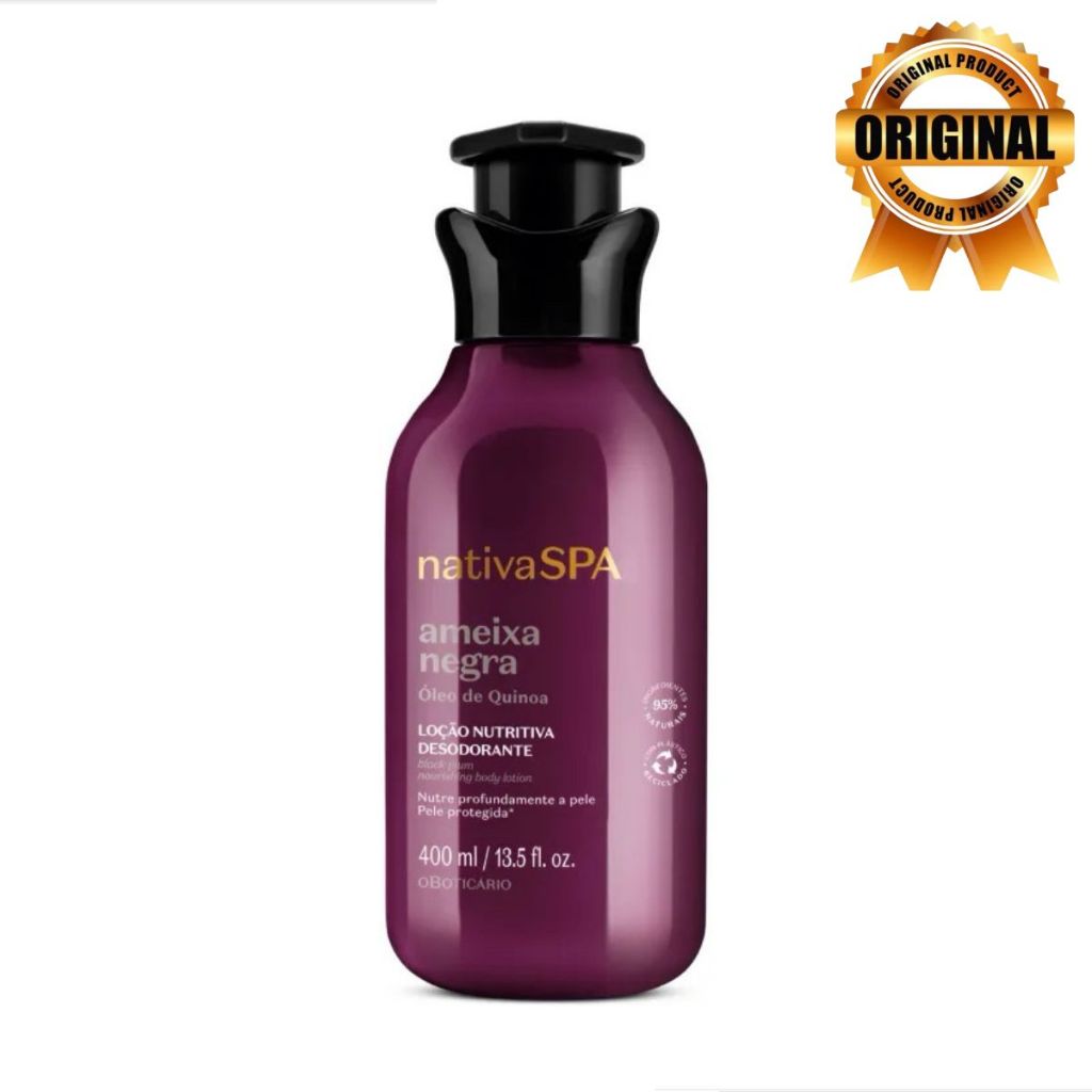 Loção hidratante corporal Nativa SPA Ameixa Negra 400 ml do Boticário