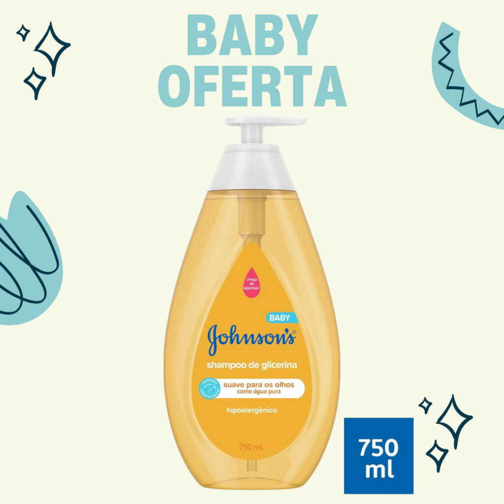 Johnson's Baby Shampoo Regular Infantil 750ml
