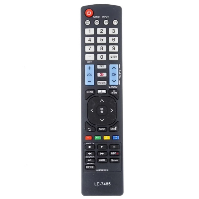 Controle Remoto Smart 7485 9064 compatível com TV's LG LG LCD ou LED LE7485 VCA8092