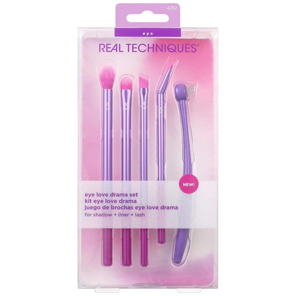 Imagem Real Techniques - Kit de pincéis Eye Love Drama Makeup Brush