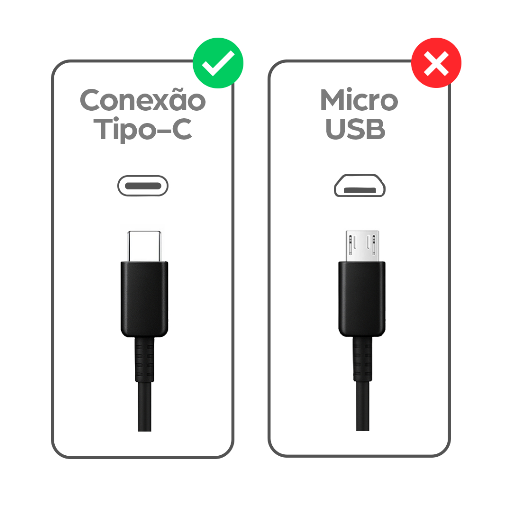 Carregador com cabo p/ Samsung A15 A14 A05 M14 M13 A35 A34 S23 S24 S24 Ultra Flip 5 Fold 5 — imagem 2 de 2