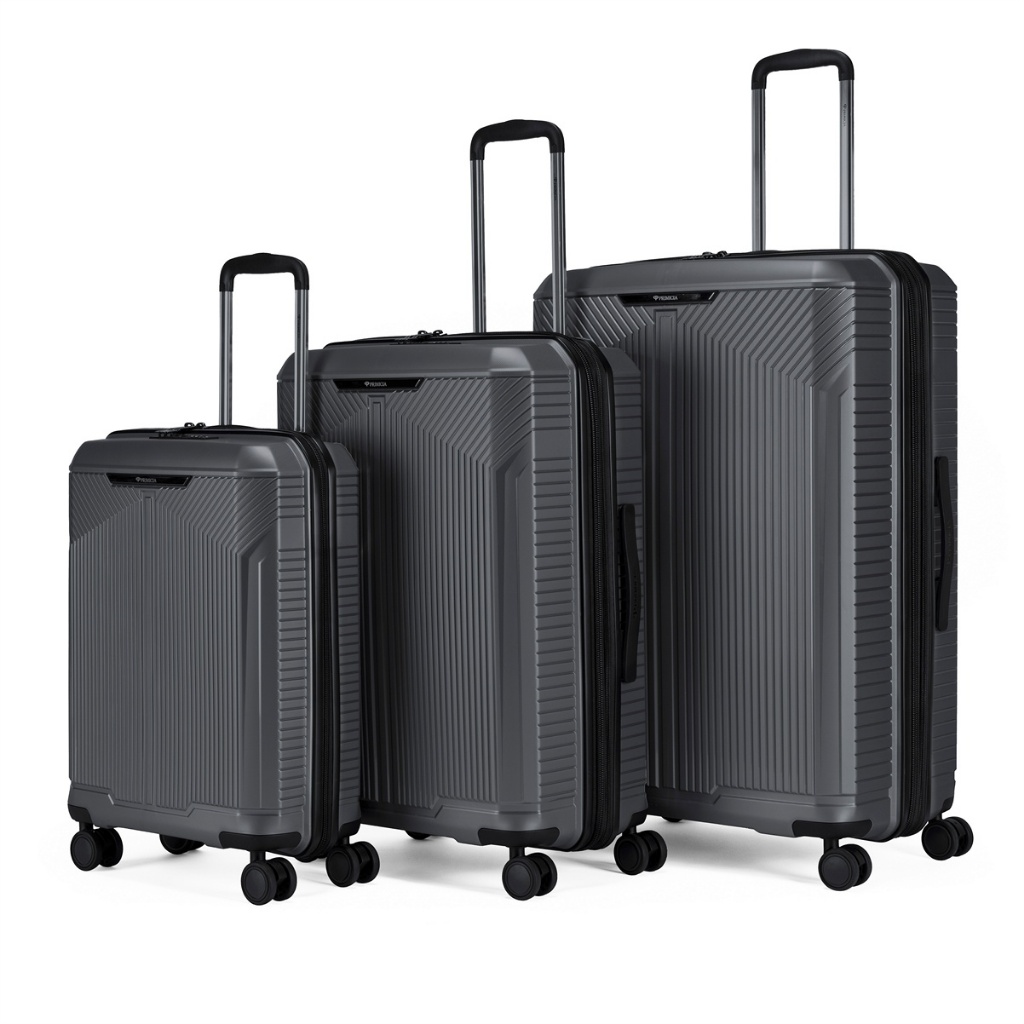 Kit 3 Malas Preto Primicia Viagem Original Rodinha 360° Anac Bagagem Bordo em Oferta na Shopee