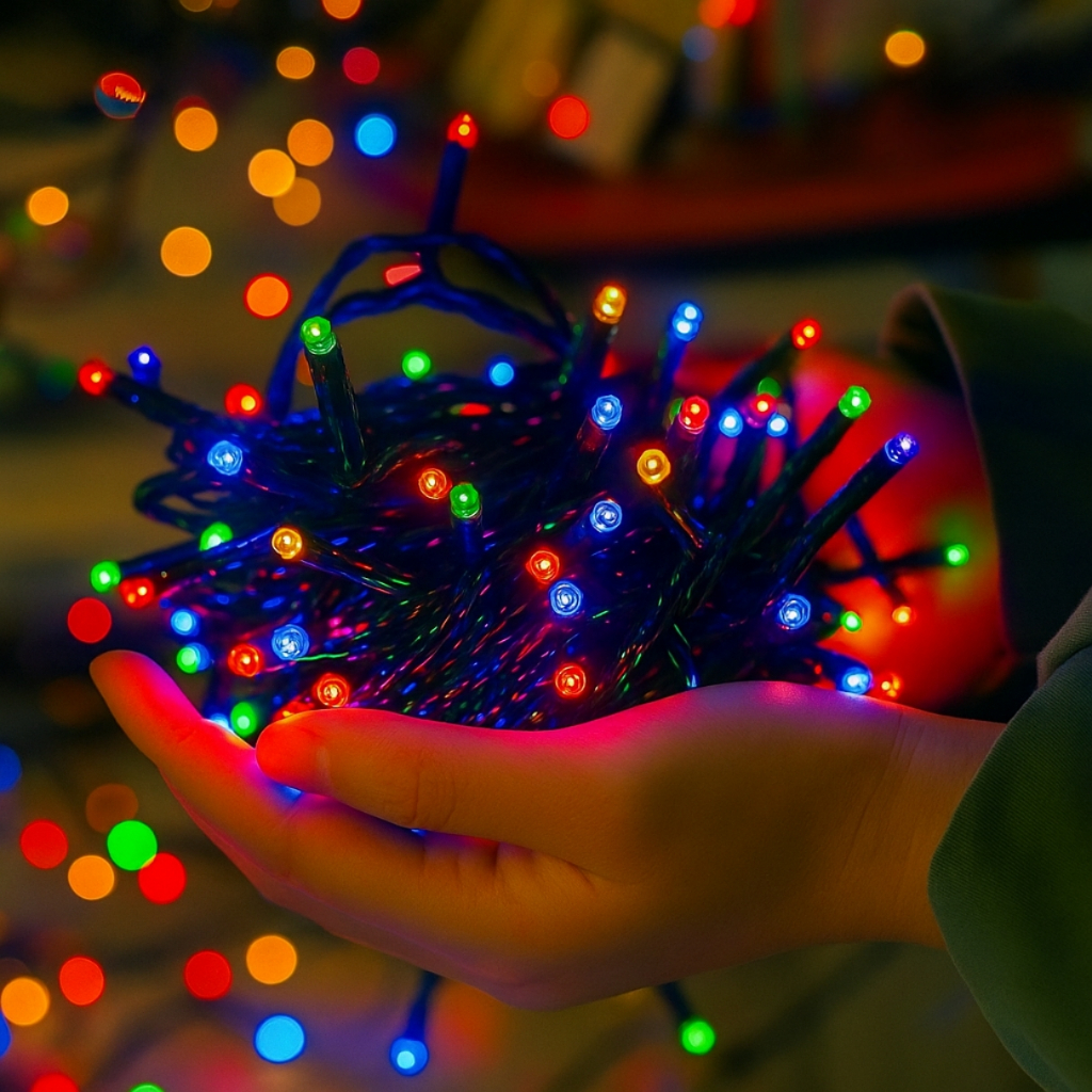 Pisca Natal 100 Led 10m 8 Funções Colorido 110/220v
