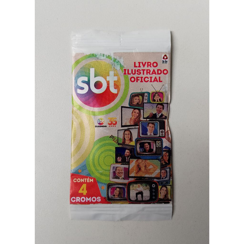 Envelope de Figurinhas - SBT 35 Anos - Lacrado - VALOR UNITÁRIO