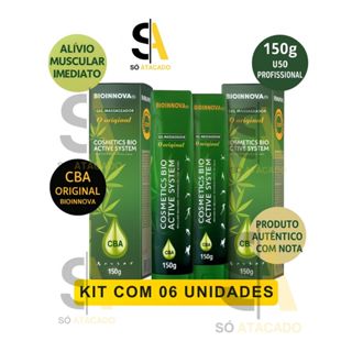 kit com 6 und Gel Massageador CBA 150g Bioinnova Active System | Alívio Muscular e Relaxamento em Oferta na Shopee
