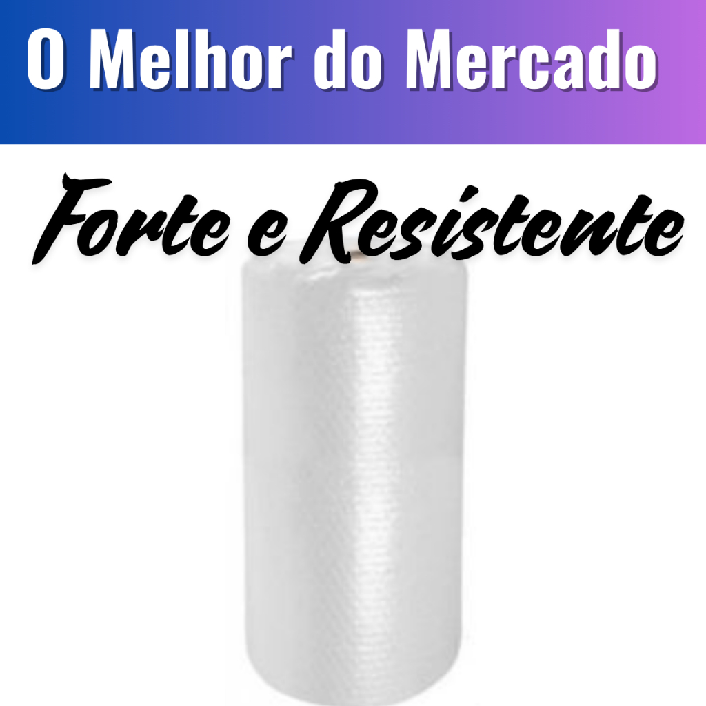 Plástico Bolha - Bobina 1 Metro X 100 Metros E-commerce 25 Micras Bolha Mudança