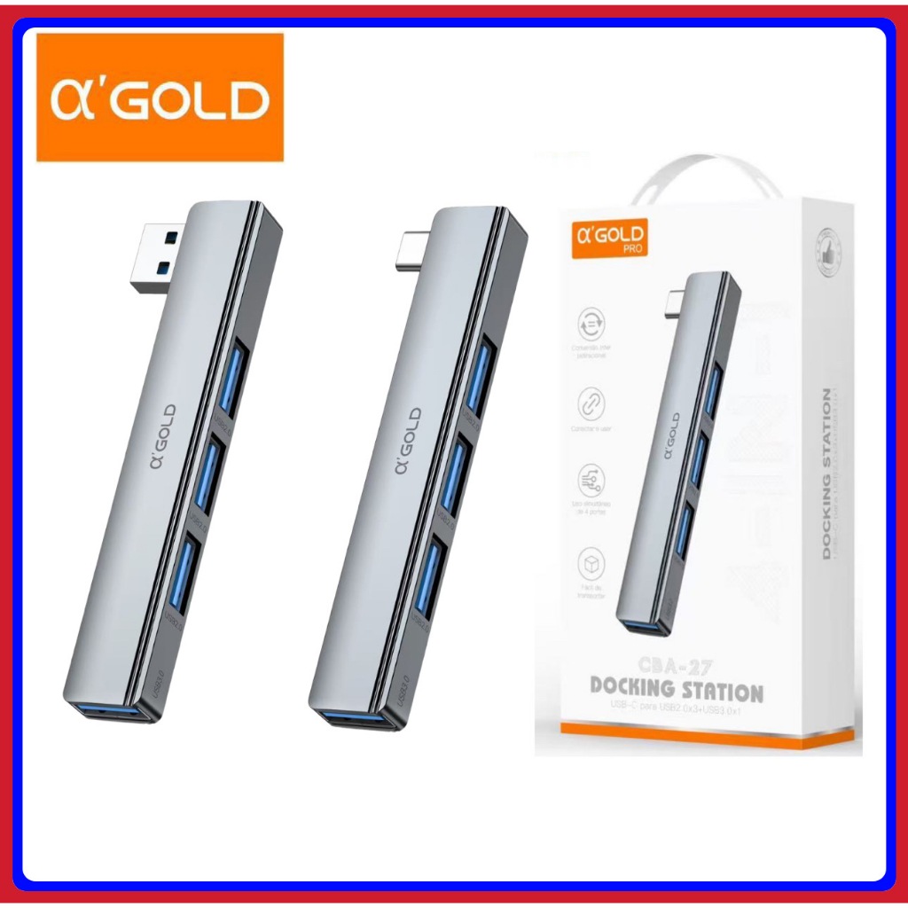 Hub USB Tipo C de Alta Velocidade 3.0 4 Portas Usb 3.0 Switch Multi Splitter Adaptador OTG Para Computador Portátil