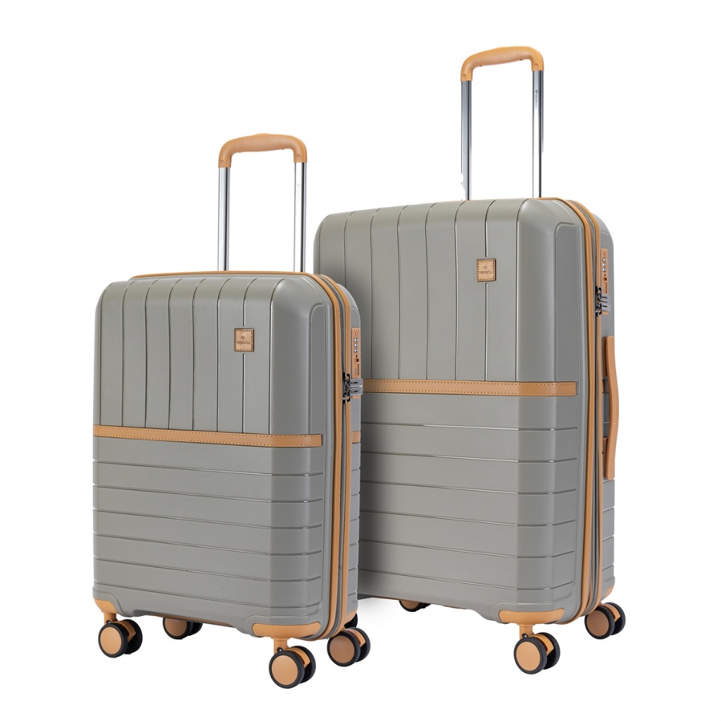 Imagem Kit 2 Malas de Viagem Primicia Bagagem e Bordo Original Rodinhas 360° Padrão Anac Cadeado Tsa Senha