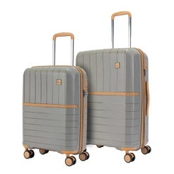 Kit 2 Malas de Viagem Bordo + Bagagem Primicia Original Rodinhas 360° Padrão Anac Cadeado Tsa Senha