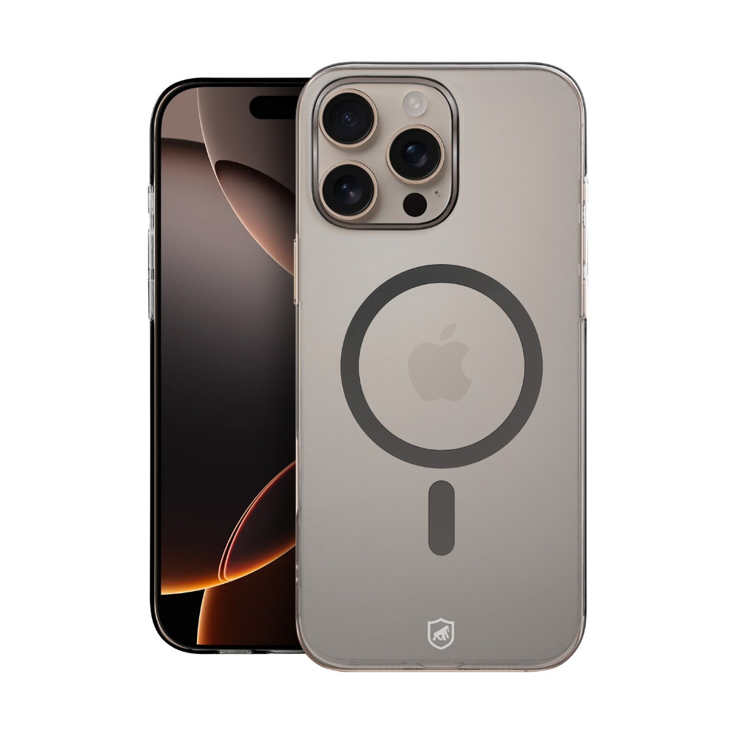 Capa Case Capinha p/ iPhone 16 Pro - Crystal Slim Magsafe - NÃO AMARELA - Titanium - Gshield em Oferta na Shopee