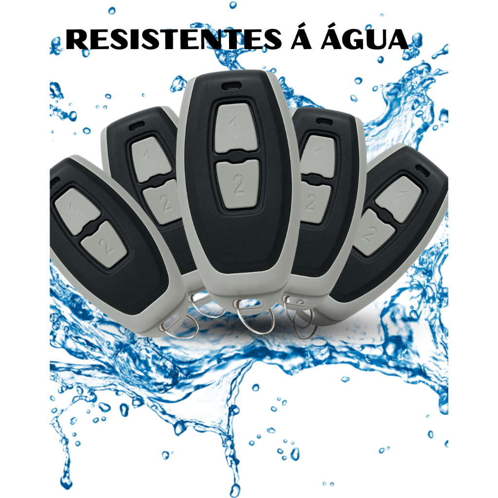 5x Controle Universal para Portão Automático e Alarme 433Mhz Modelo Chaveiro em Oferta na Shopee