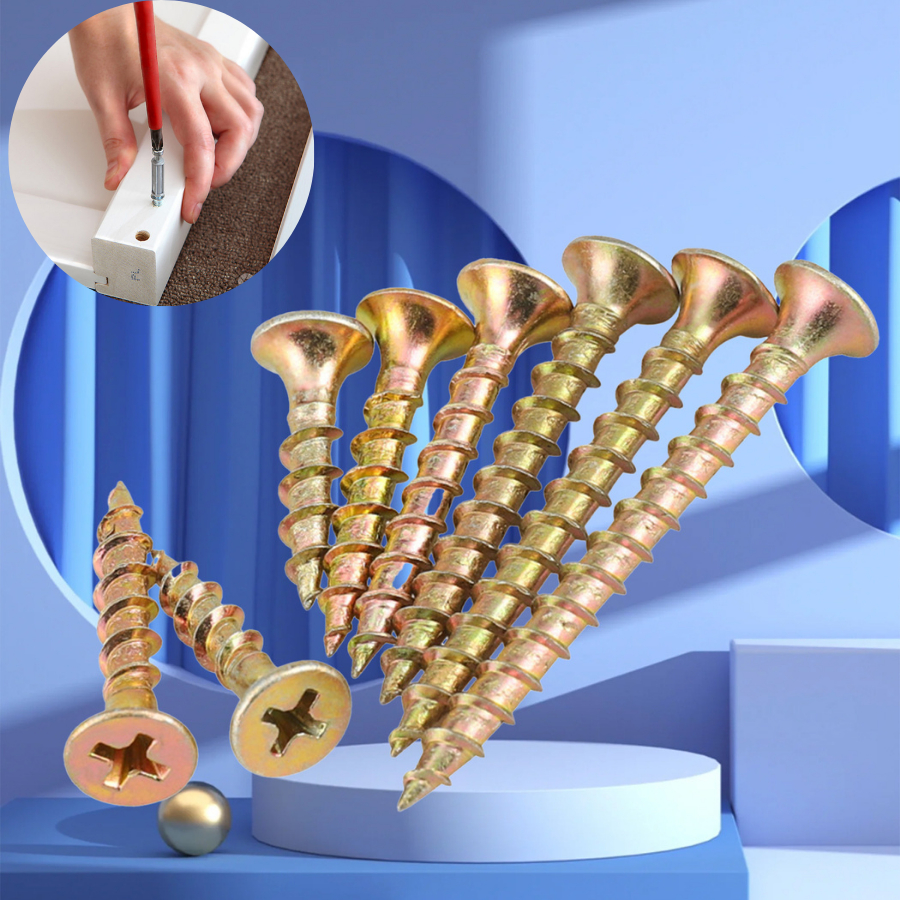 Kit 50-200 Parafusos Diversos Tamanhos Construção Madeira Construção Casa Parede Xtronic