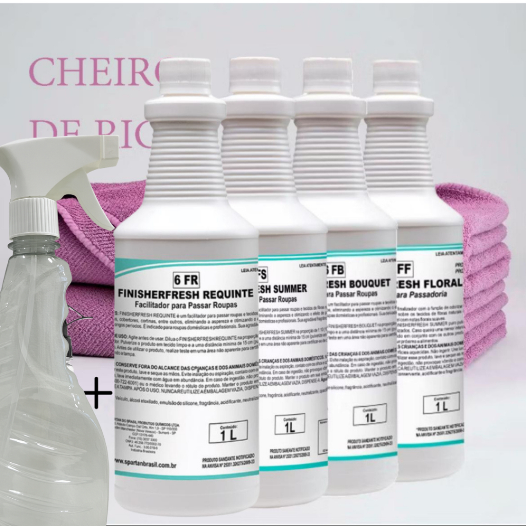 Cheiro de Rica Finisherfresh 1 Litro Summer Bouquet Floral Requinte + Borrifador