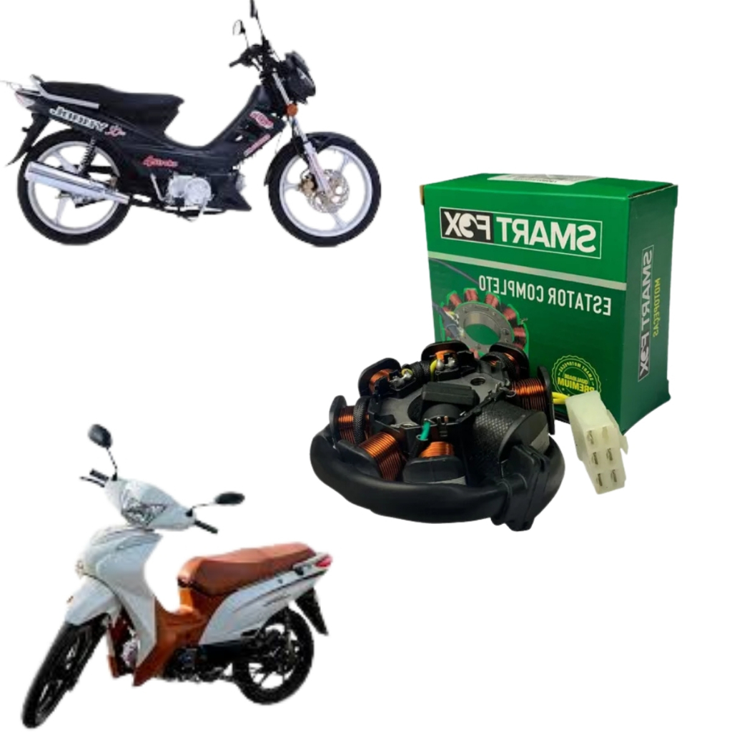 Estator Completo 8 Bobinas Shineray Jet 50 2014 a 2020 / Hype 50 2010 a 2014 em Oferta na Shopee