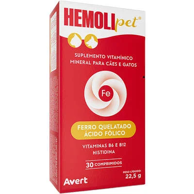 Suplemento Vitamínico Hemolipet Avert - 30ml