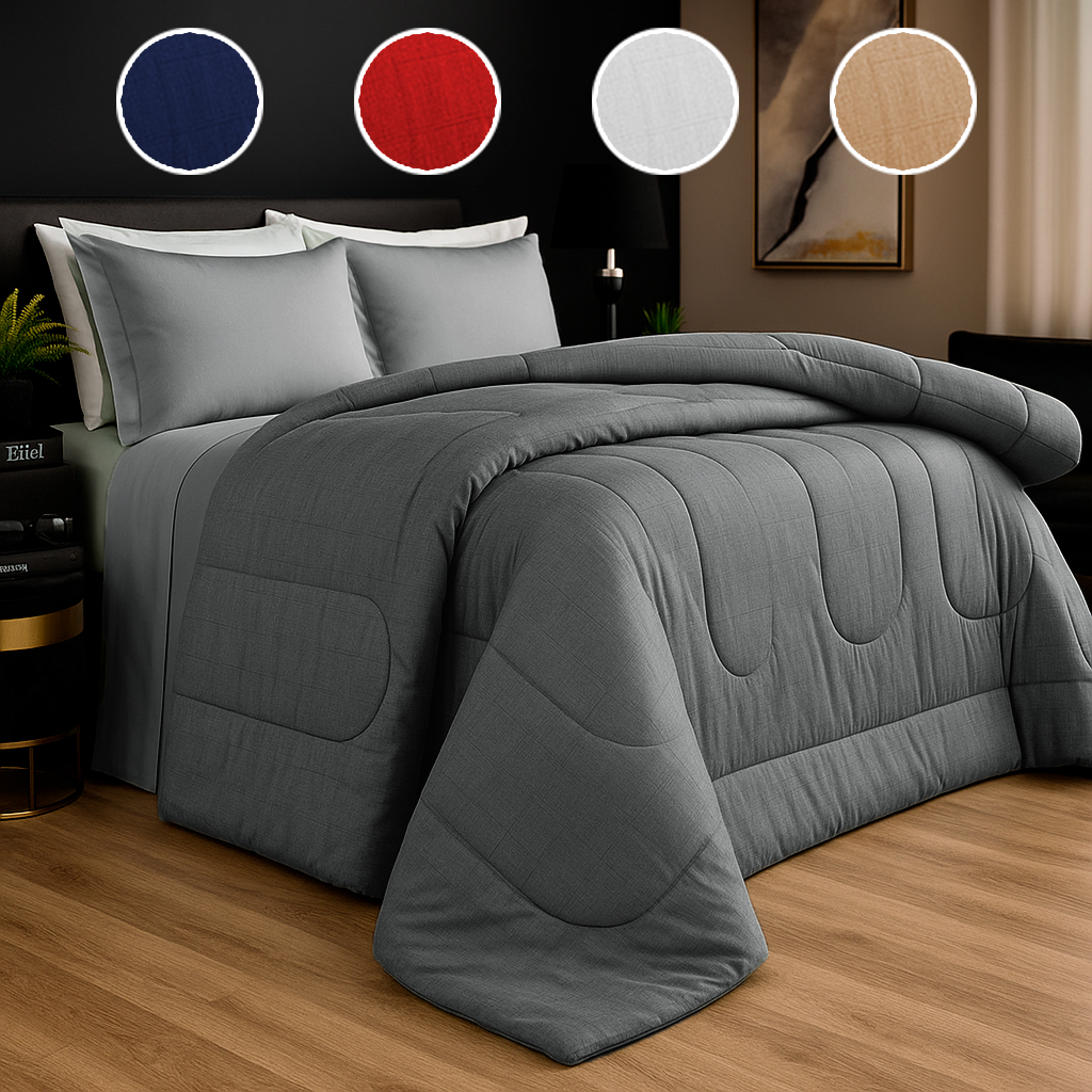 Edredom Grosso Cobertor Micropercal 400 Fios Dupla Face Cores em Oferta na Shopee