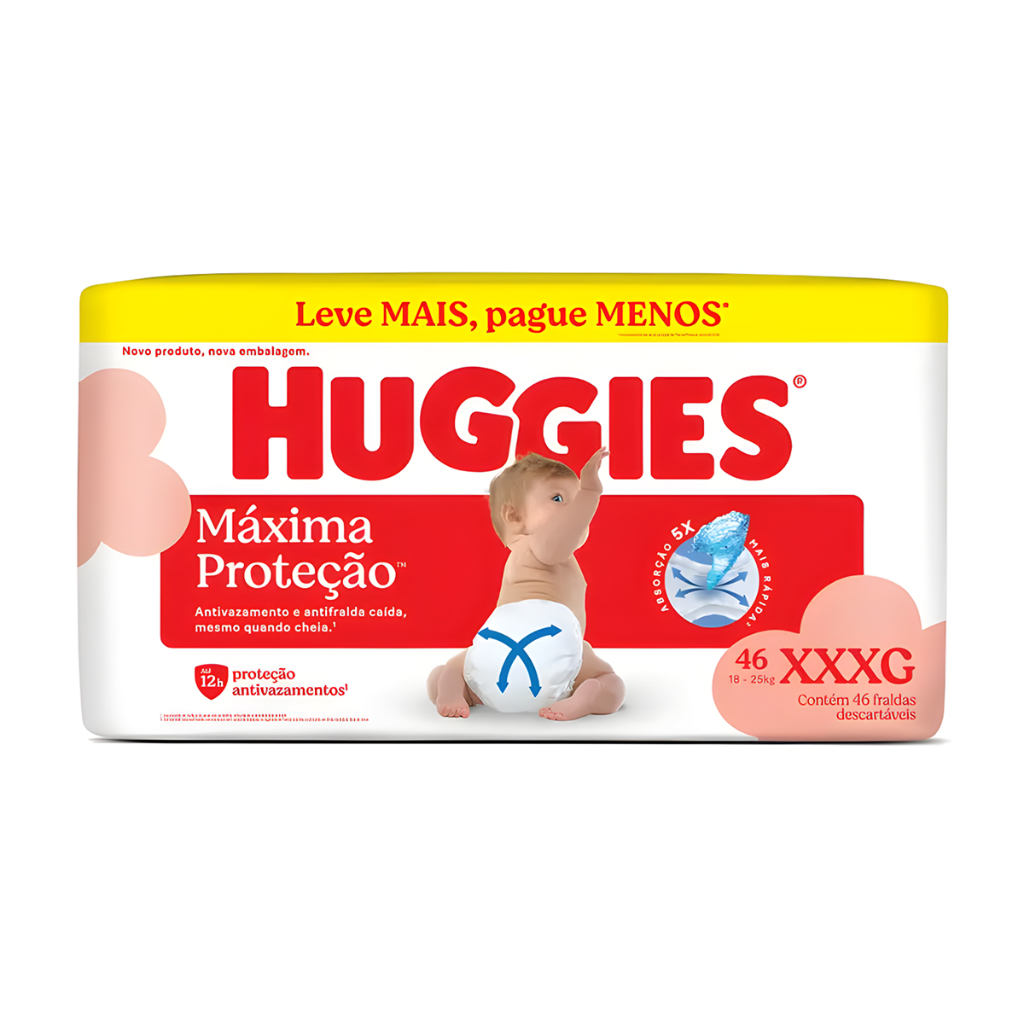 Fralda Infantil Huggies Supreme Care XXXG Com 46 Unidades em Oferta na Shopee