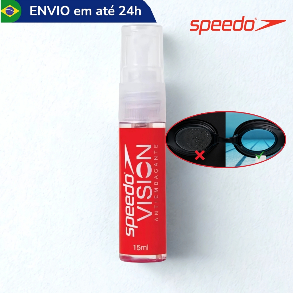 Spray Antiembaçante Speedo Vision Para Óculos Natação Mergulho Máscara Líquido Antifog Profissional