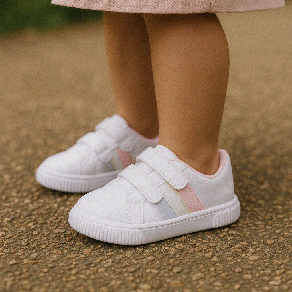 Tênis Infantil Menina Conforto Colorido Feminino Escolar Casual Calce Fácil Dia a Dia em Oferta na Shopee