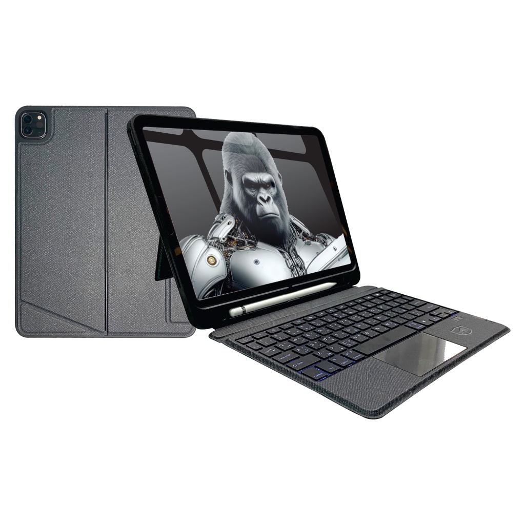 Capa Case capinha para iPad de 10.9" e 11" Teclado Bluetooth, Touchpad, ABNT2, Suporte para Caneta - Gshield em Oferta na Shopee