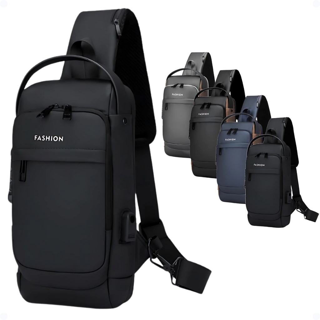 Bolsa Fashion Mochila Anti Furto Pochete Transversal Impermeável