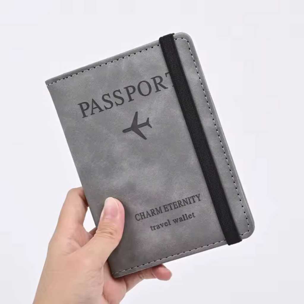 Imagem Porta Passaporte para Viagem com Elastico, Proteção RFID, Material Impermeavel 8183 8407