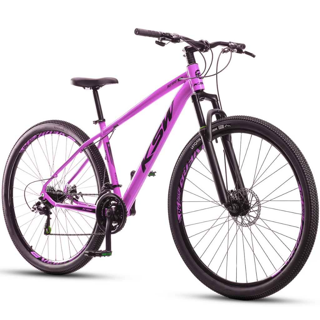 Bicicleta Aro 29 Ksw Alumínio 24v Câmbios Shimano Mountain Bike Xlt 100 Freio a disco suspensão MTB - Sports & Outdoors