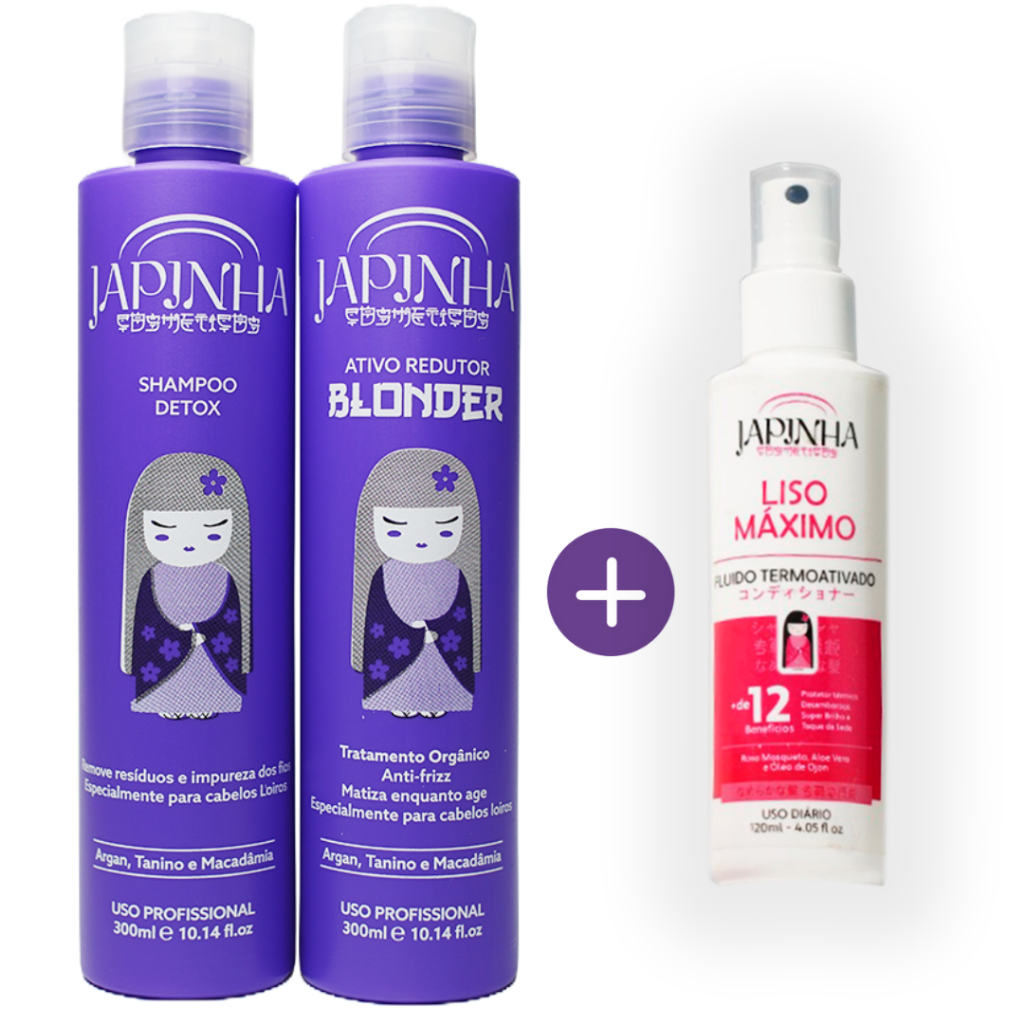✨Kit Progressiva Sem Formol Para Loiras + Protetor Térmico