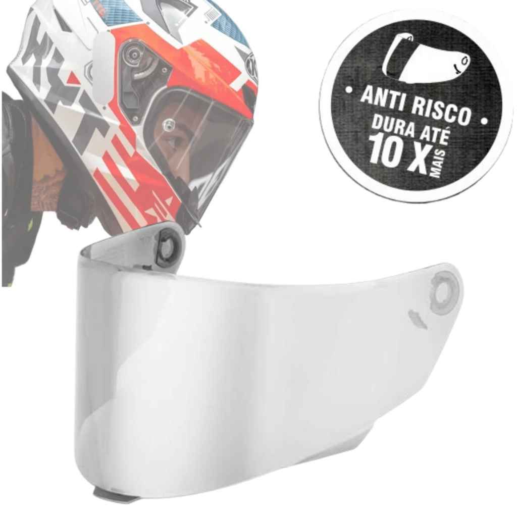 TSF | Viseira Cristal KYT TT Course Antirrisco