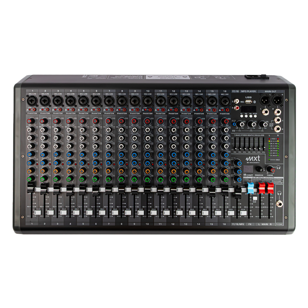 MESA DE SOM 17CANAIS SOLO LINE MXT