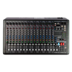 Mesa de Som Profissional 17 Canais MXT USB Bluetooth MP3 DSP 99 Efeitos XLR 48V Phantom Pendrive Gravação Loopback Mixer