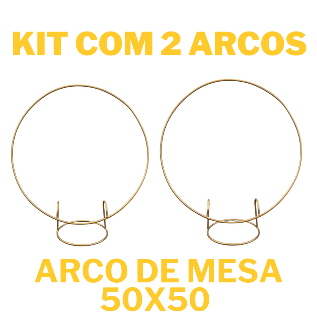 Kit 2 Arcos de Mesa 60cm x 50cm Painel mini