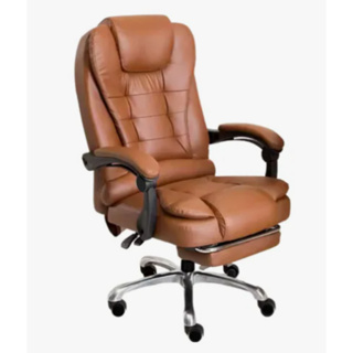 Cadeira Presidente Com Pontos De Massagem Couro Descanso Pé em Oferta na Shopee