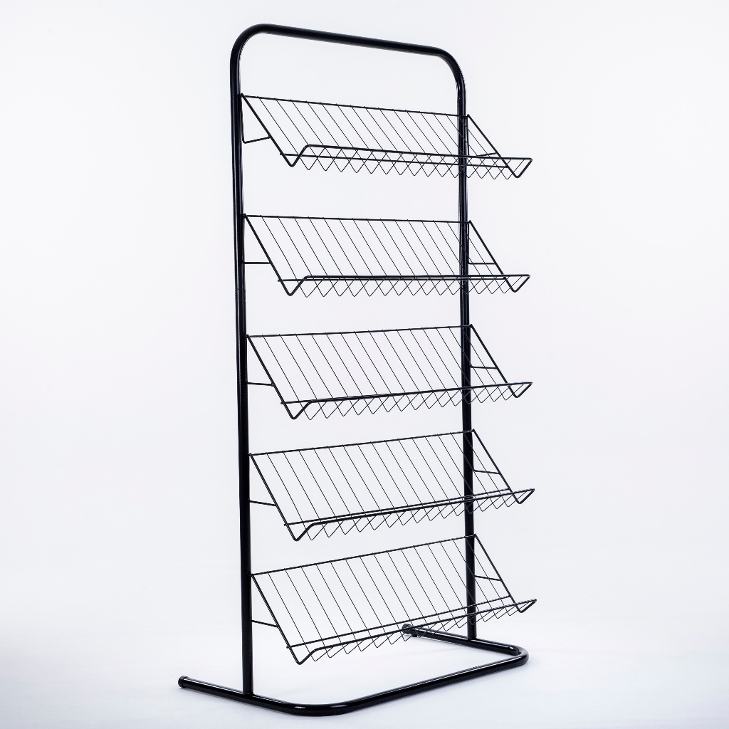 Revisteiro Desmontável Para Livros e Revistas Com 5 Bandejas de 80 Cm