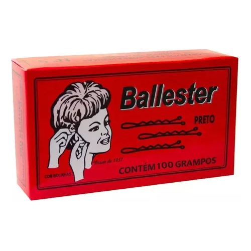 Grampo Invisível PRETO C/100 Ballester