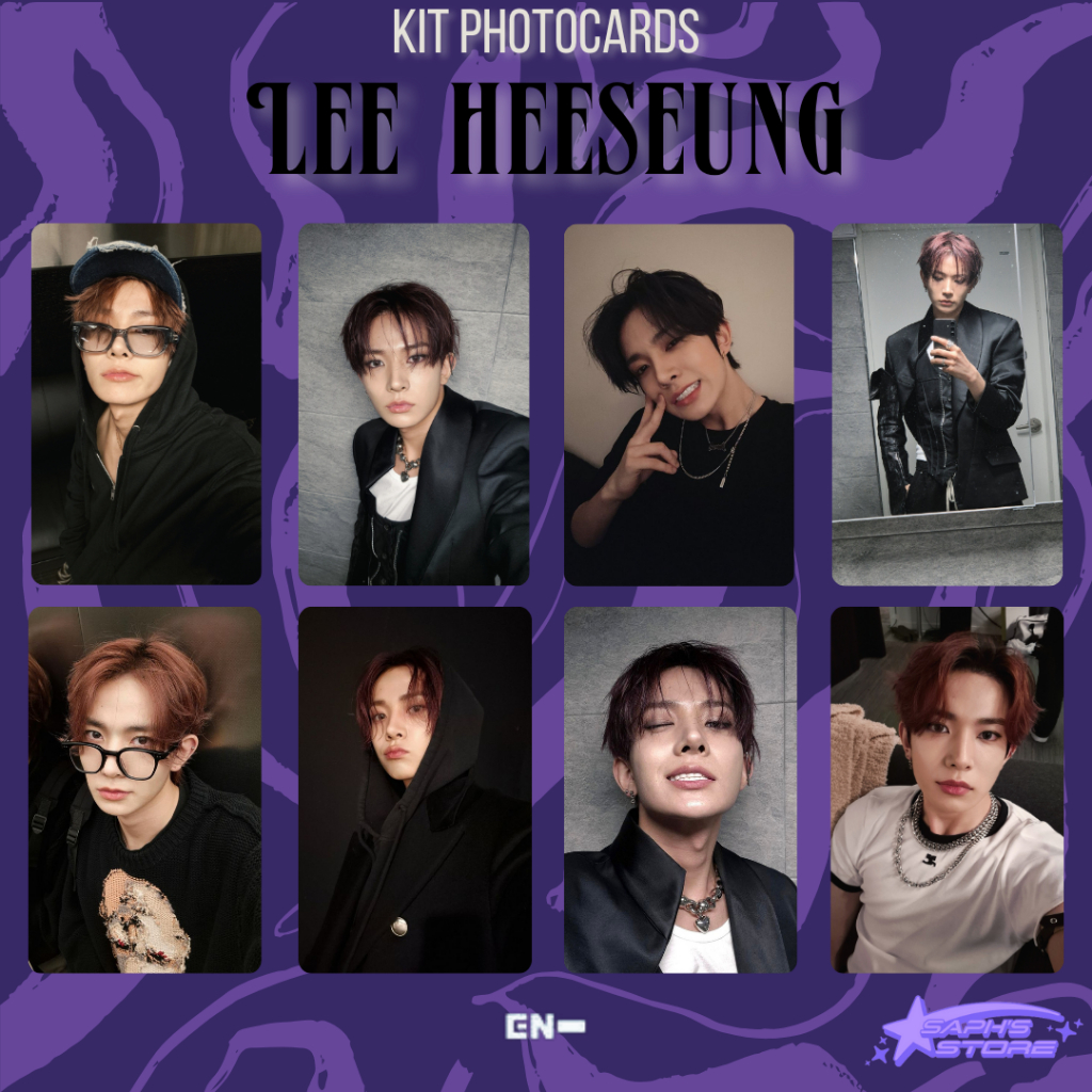 Kit Photocards HEESEUNG ENHYPEN - Kpop Fanmade - LEIA A DESCRIÇÃO