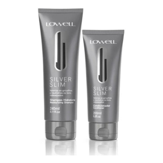 Lowell Kit Matizador Silver Slim Shampoo 240ml + Cond 200ml em Oferta na Shopee