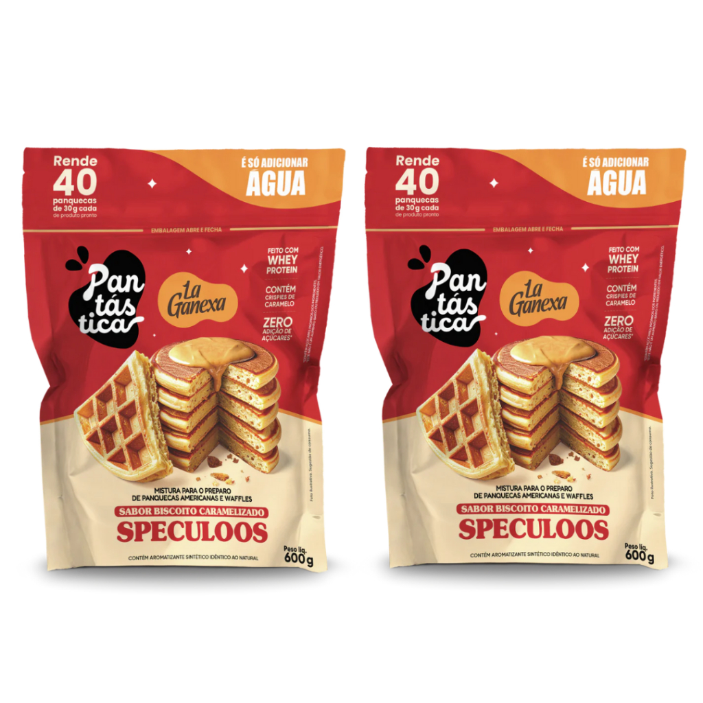 Kit 2x Panqueca Proteica 600g Cada - La Ganexa em Oferta na Shopee