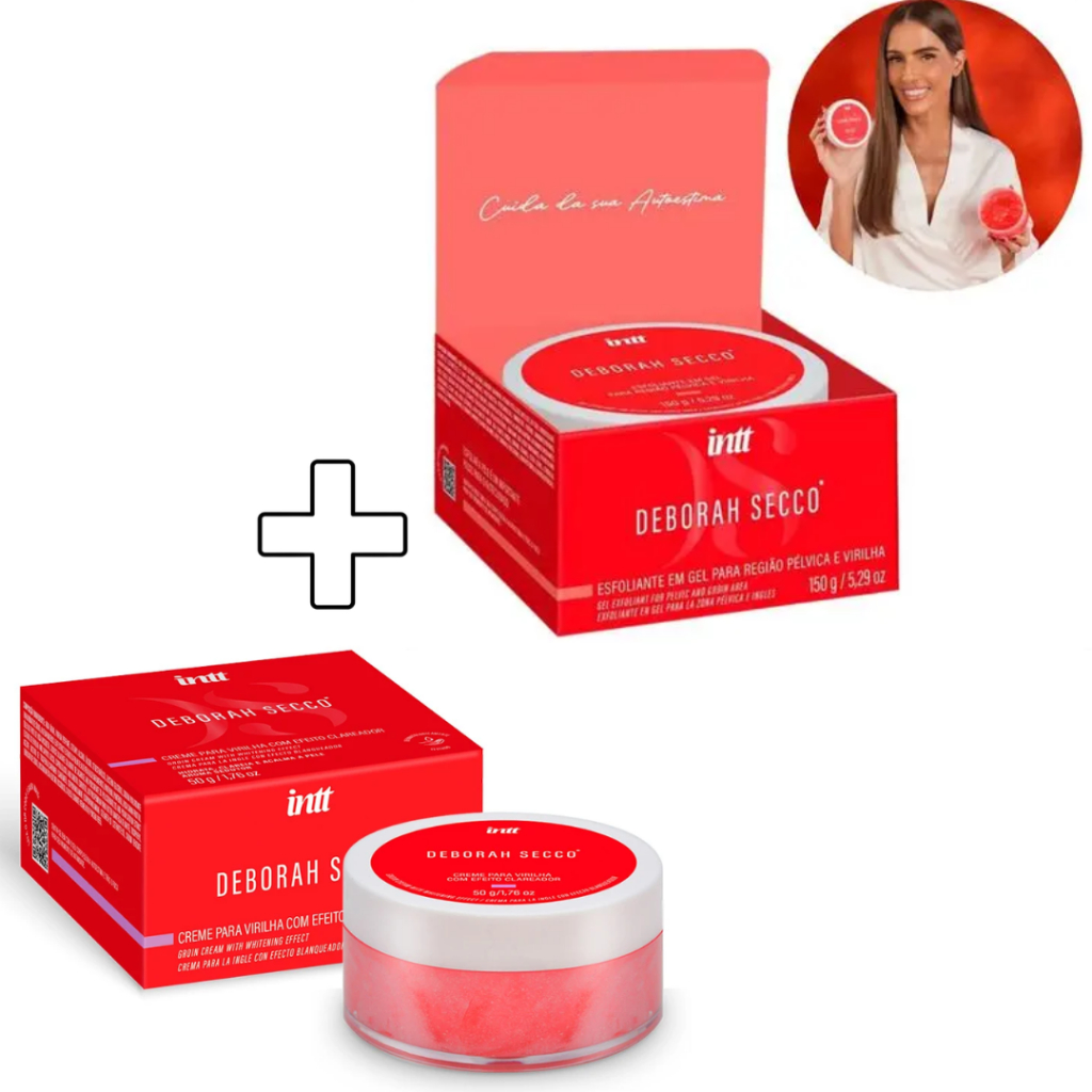 Kit Esfoliante Corporal com Niamicida e Creme Clareador Virilha e Corpo Deborah Secco