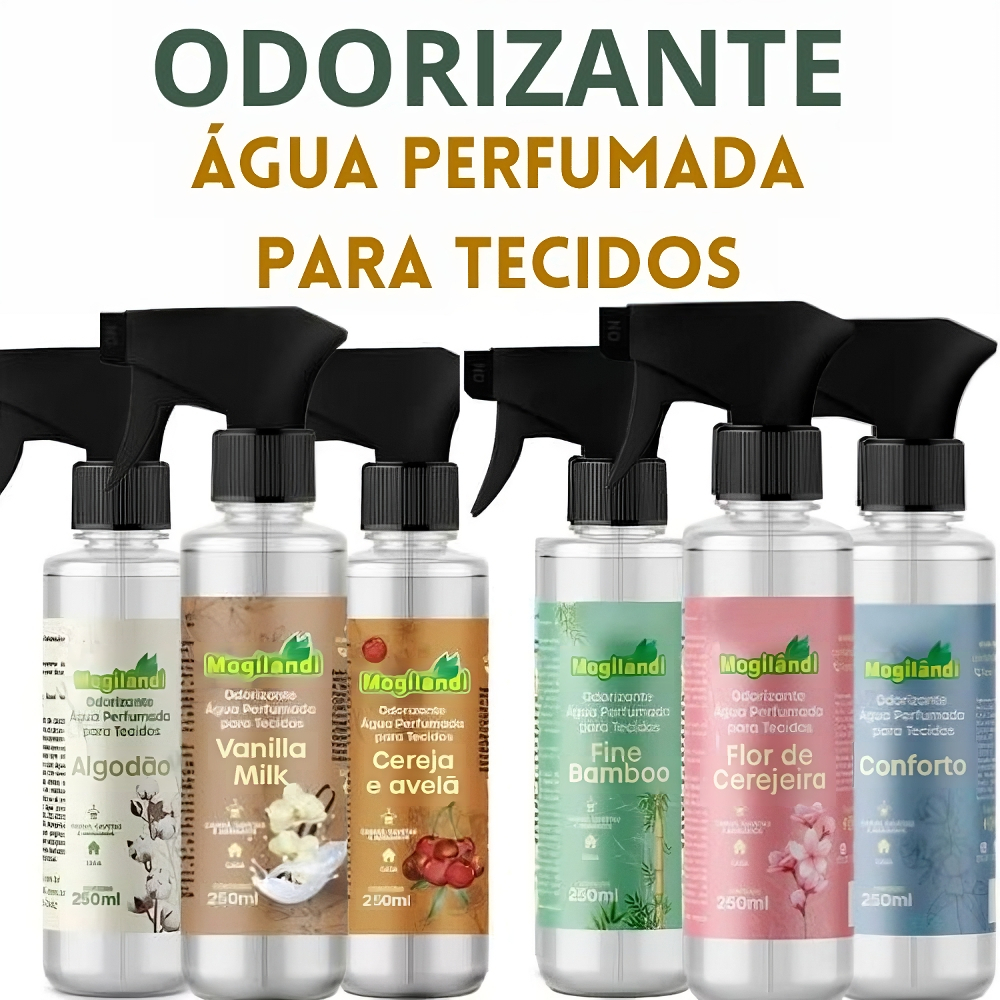 Kit 1, 2 ,3 ou 4 unidades  Água de Cheiro Perfumada Odorizante Tecidos e Lençol Várias Fragrâncias, em Oferta na Shopee