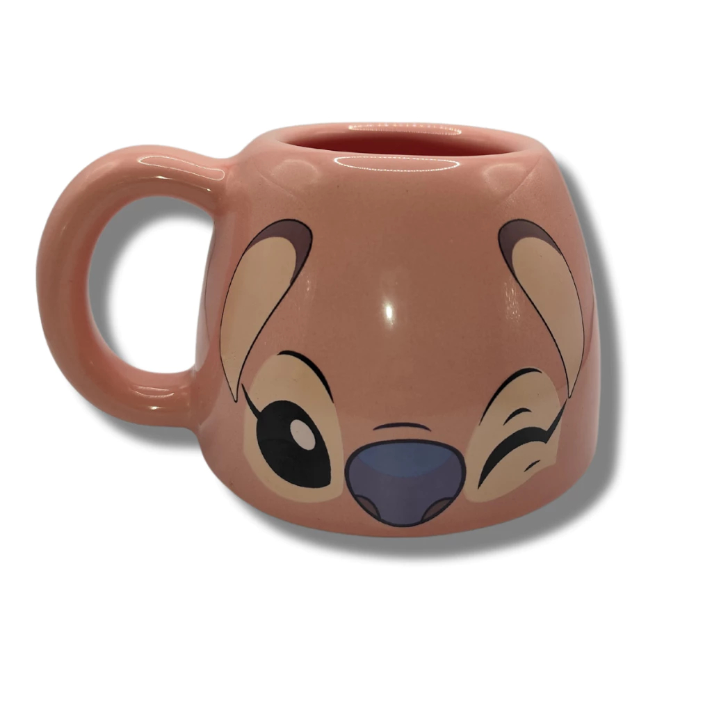 Caneca Cerâmica Stitch Disney Zona Criativa |Estilo Kawaii e Romântico|Presente Fofo e Colecionável