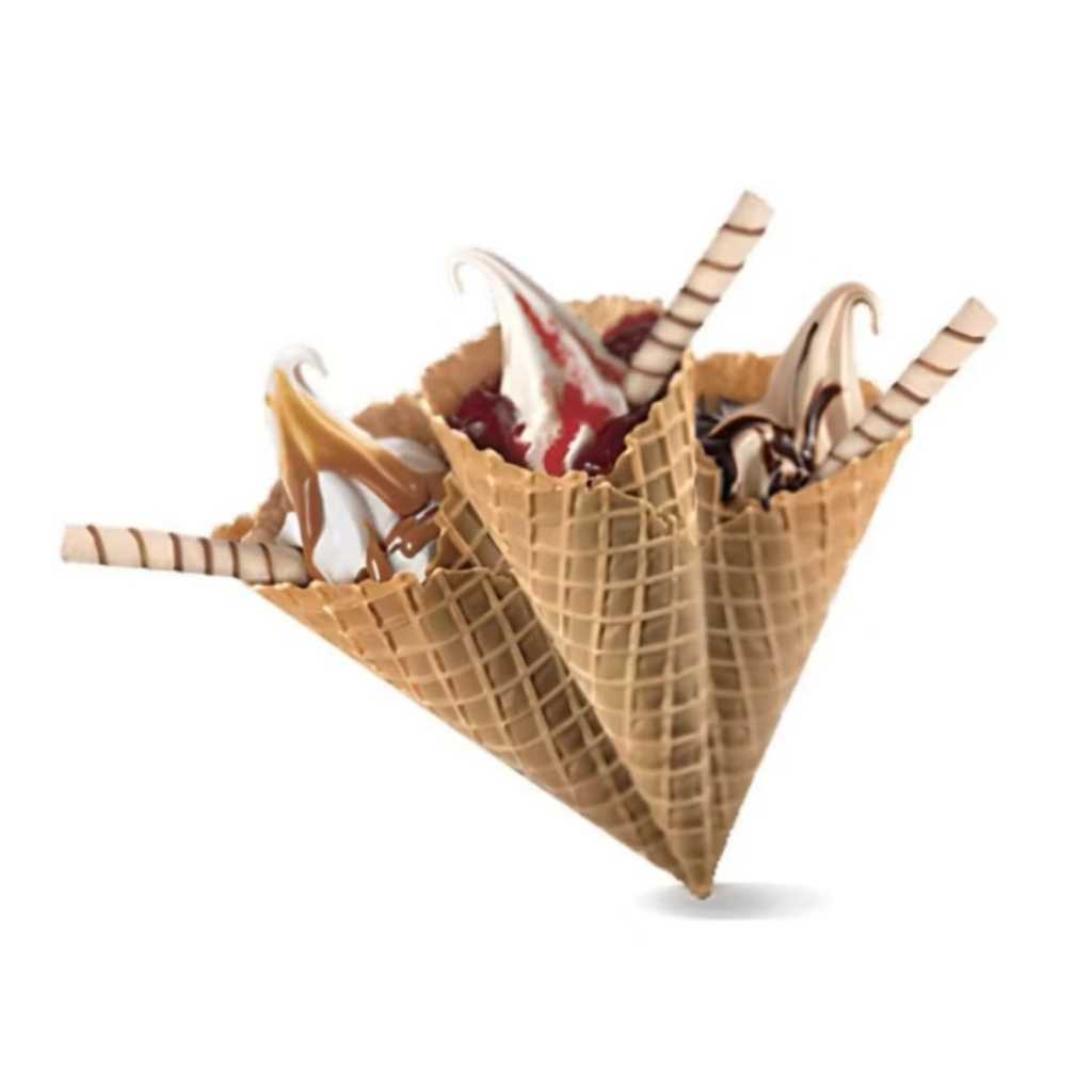 Cascão Baunilha Tradicional Marvi  Sobremesa Doces Sorvetes 120 unidades.