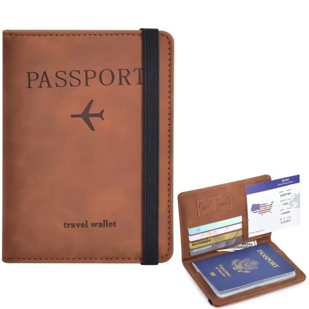Imagem Porta Passaporte para Viagem com Elastico, Proteção RFID, Material Impermeavel 8183 8407