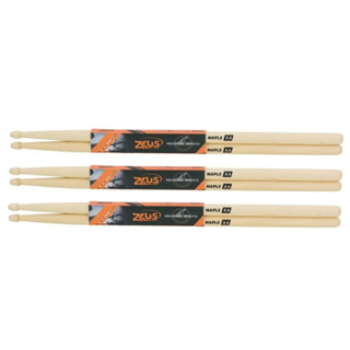 Kit 3 Pares Baqueta Zeus Ponta Madeira Maple Bateria em Oferta na Shopee