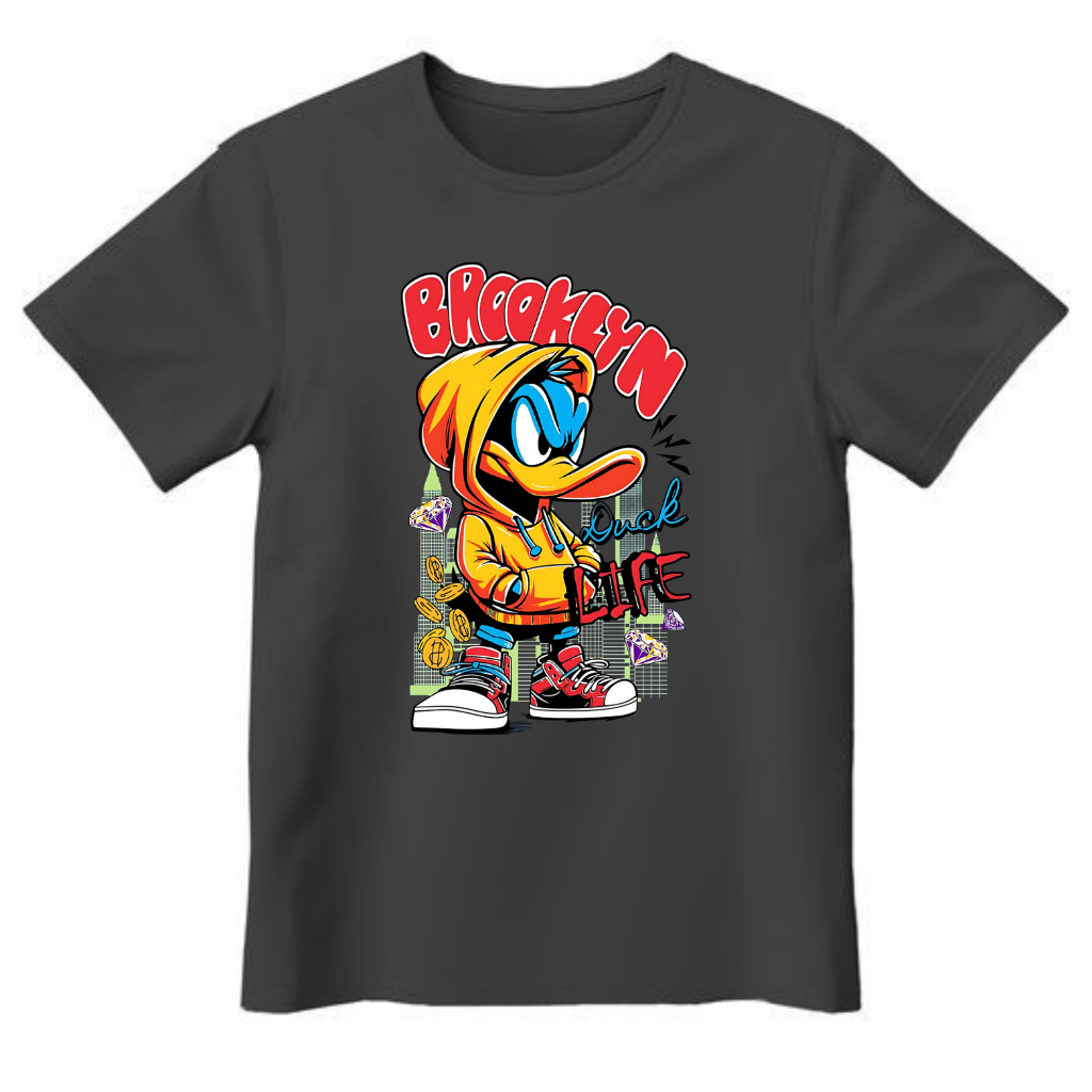 Camisa Infantil Menino Juvenil Blusa Desenho Infantil Estilo Lançamento Estampado Toca Personalizada Patolino Pernalonga