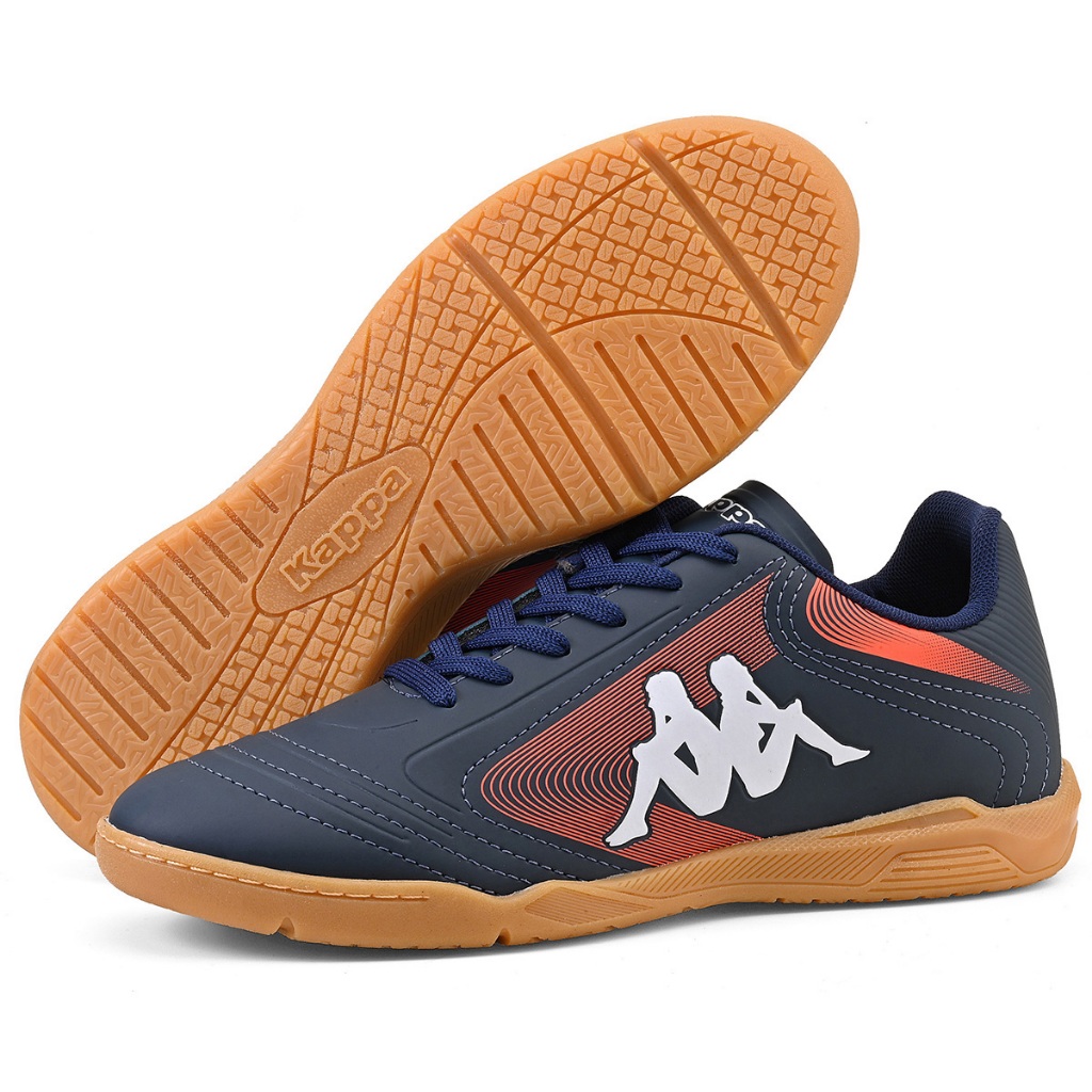 Chuteira Kappa Napoli Masculina Futsal Quadra Original Marinho Laranja Macia Leve em Oferta na Shopee