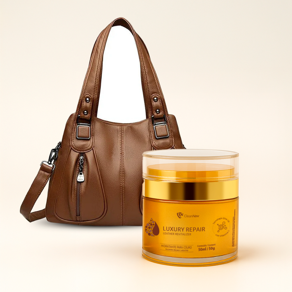 Hidratante Revitalizador para Bolsas Sapatos Cintos Bancos em Couro com Proteção Solar Luxury Repair