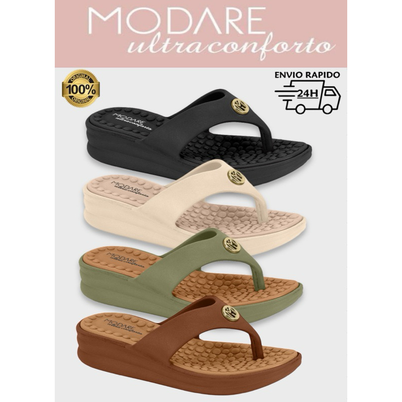 Chinelo Tamanco Ortopédico Modare Esporão Massageador Anabela Confortável Original