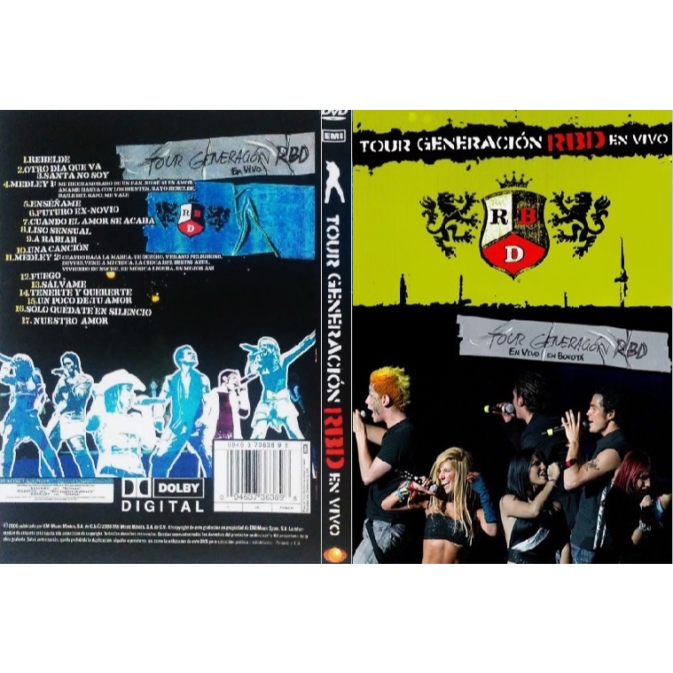 DVD RBD live em Bogotá 2005 HD720p